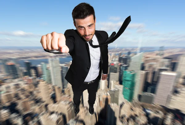 Successful Businessman flying Stock Picture