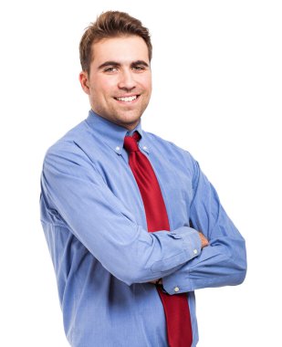  yakışıklı işadamı poz