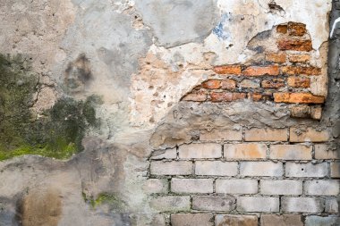 Damaged wall background clipart