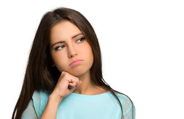 Thoughtful young woman — Stock Photo, Image