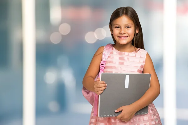 Weinig student bedrijf notebook — Stockfoto