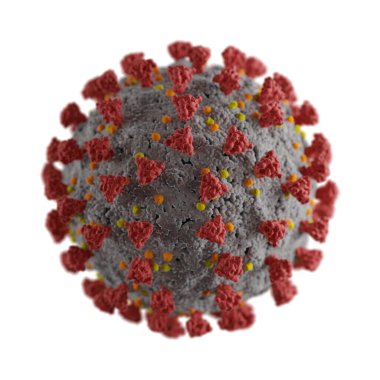 Sars Cov2 Coronavirus Covid 19 virüsünün 3D görüntüsü