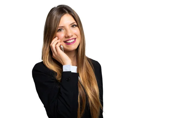 Mujer Joven Teléfono — Foto de Stock