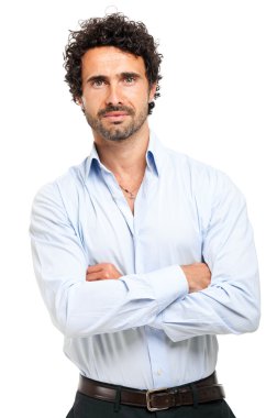 Kendine güvenen işadamı