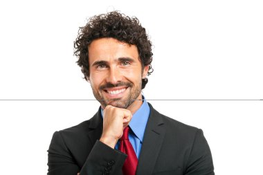 Kendine güvenen işadamı