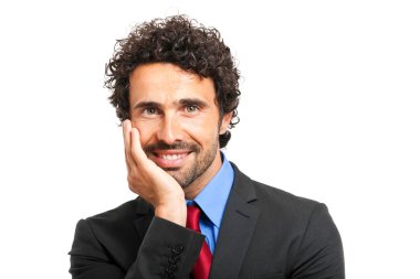 Kendine güvenen işadamı