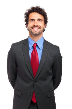 Kendine güvenen işadamı