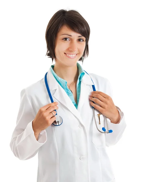 Bonito jovem médico retrato feminino — Fotografia de Stock