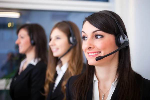 Representantes dos clientes no trabalho — Fotografia de Stock