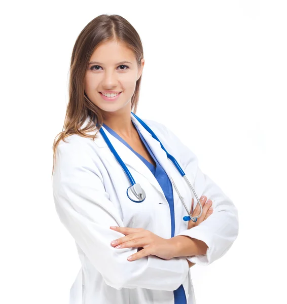 Beautiful young female doctor — Stock Photo, Image