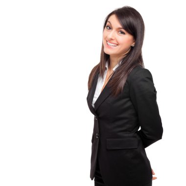 iş kadını gülümseyen