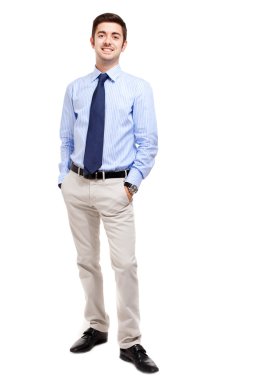 Kendine güvenen işadamı