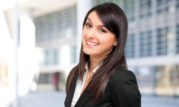 Business woman in modern environment Royalty Free Stock Images
