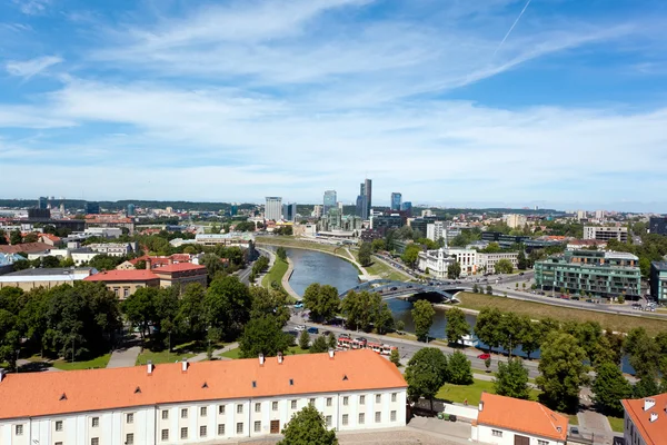 Vilnius with Financial District Snipiskes — Stock Photo, Image