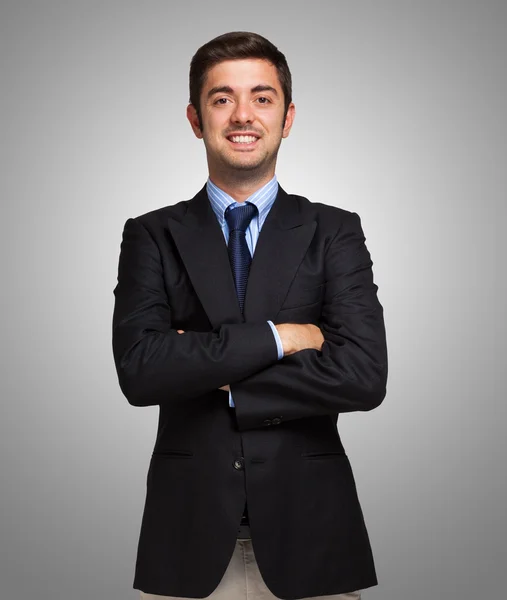 Businessman with folded arms — Stock Photo, Image