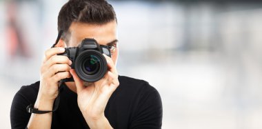 Fotoğrafçı iş başında