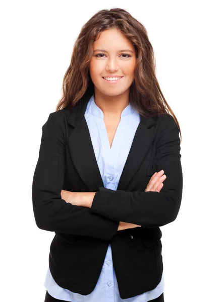 Mujer de negocios sonriendo — Foto de Stock