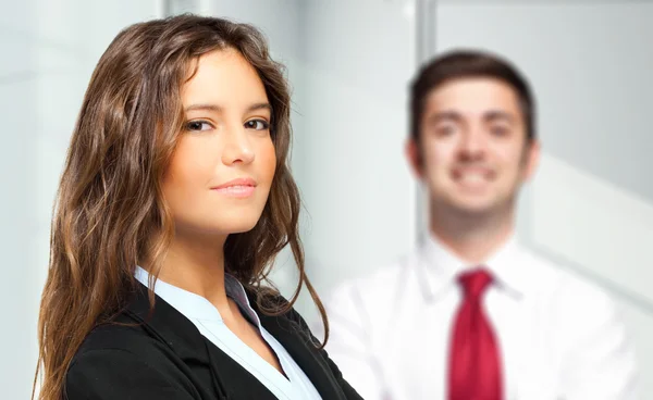 Socios de negocios sonriendo — Foto de Stock