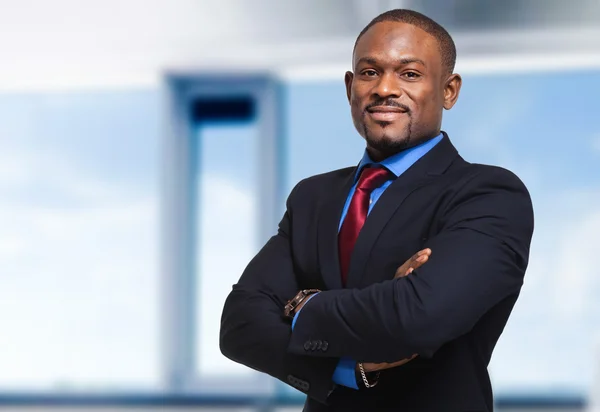 Young black businessman outdoor — Stock Photo, Image