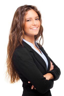 iş kadını gülümseyen