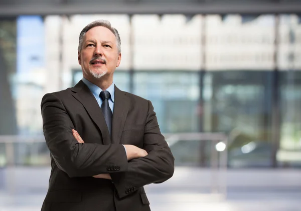 Lachende zakenman portret — Stockfoto