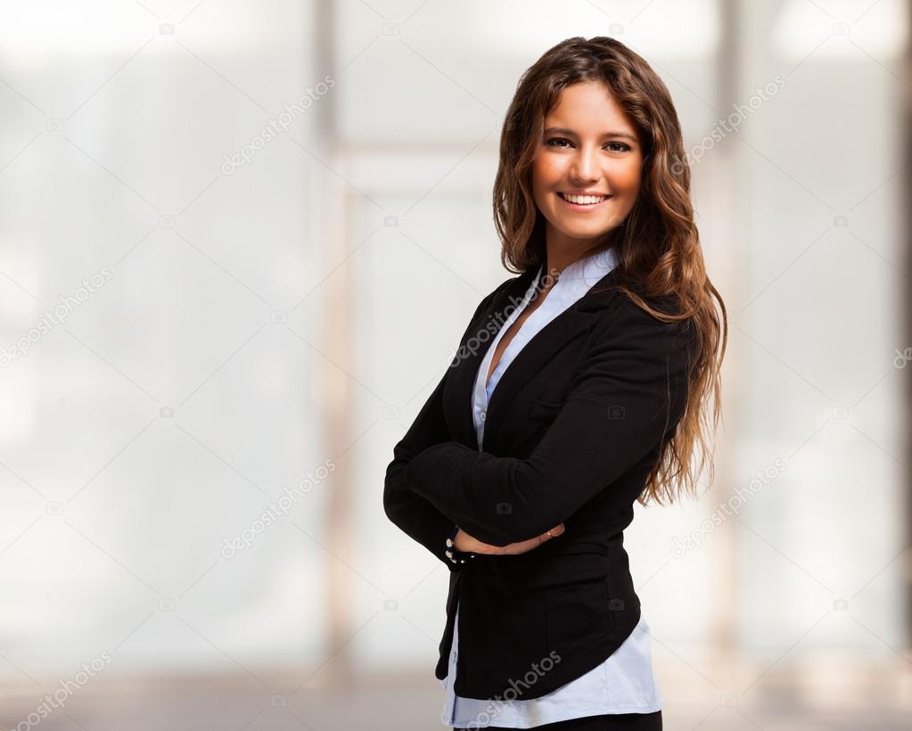 Smiling business woman