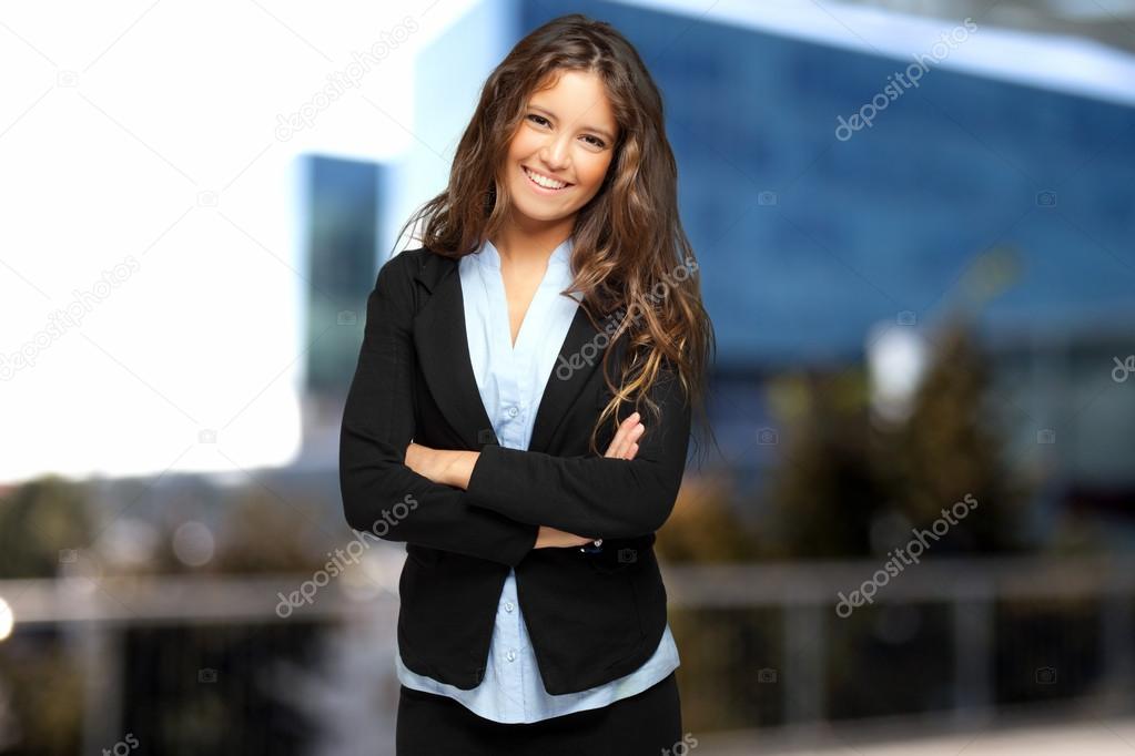 Businesswoman in an urban setting