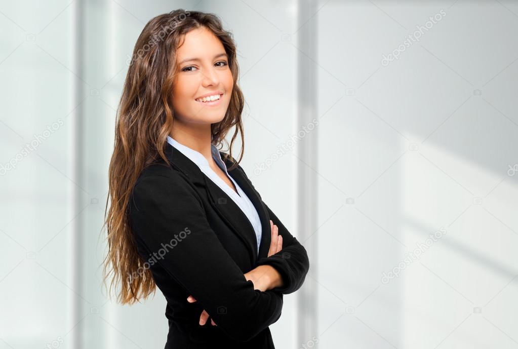 Businesswoman in an urban setting