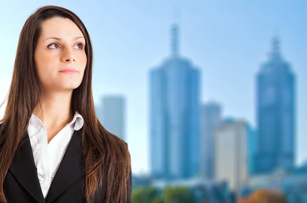 Mujer de negocios sonriente — Foto de Stock