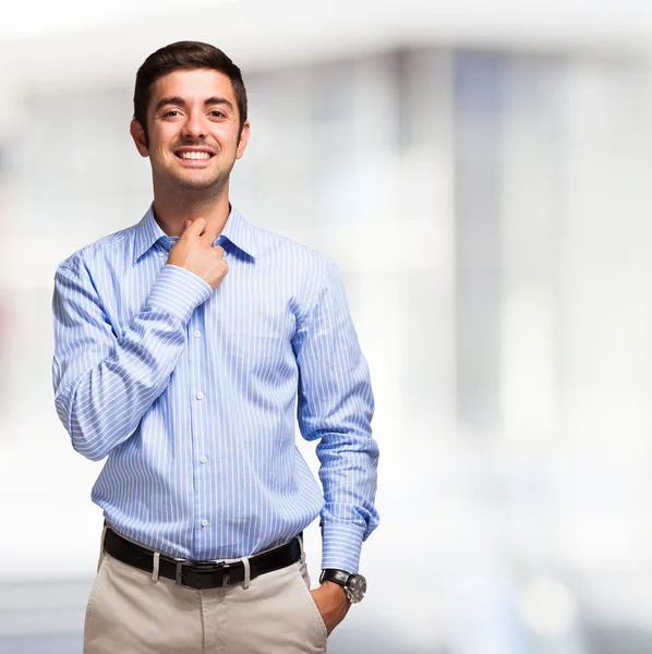 Homem sorridente retrato — Fotografia de Stock