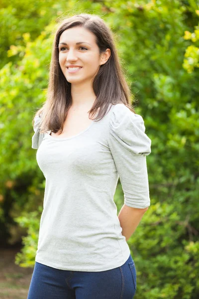 Mulher sorridente retrato — Fotografia de Stock