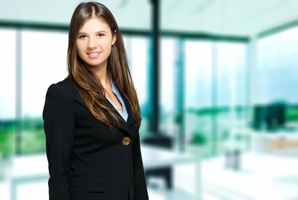 Mujer de negocios sonriente — Foto de Stock