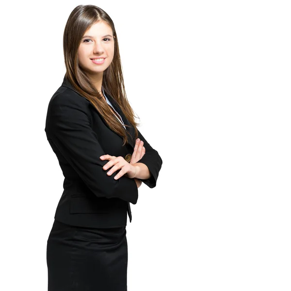 Mujer de negocios sonriente — Foto de Stock