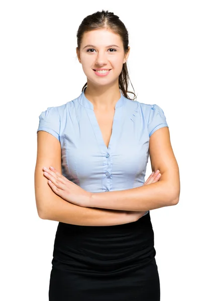 Mujer de negocios sonriente — Foto de Stock