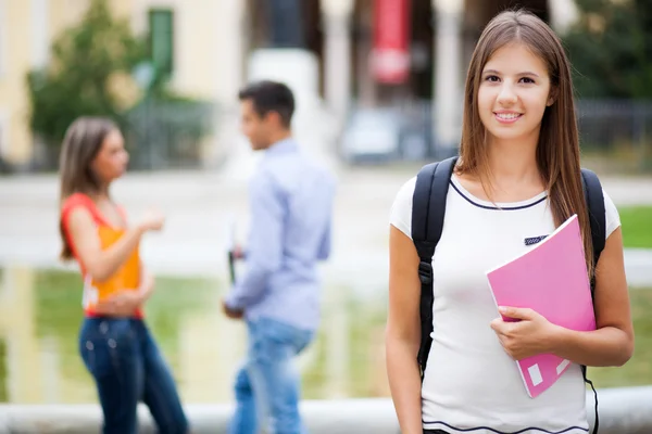 Lachende student — Stockfoto