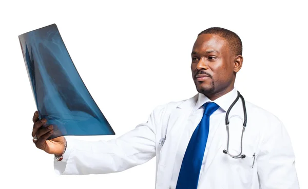 Doctor looking at radiography — Stock Photo, Image