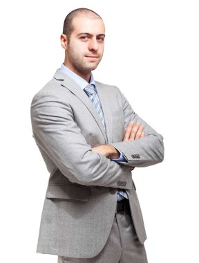 Kendine güvenen işadamı