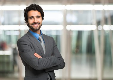 yakışıklı işadamı portresi