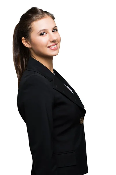 Портрет улыбающейся деловой женщины — стоковое фото