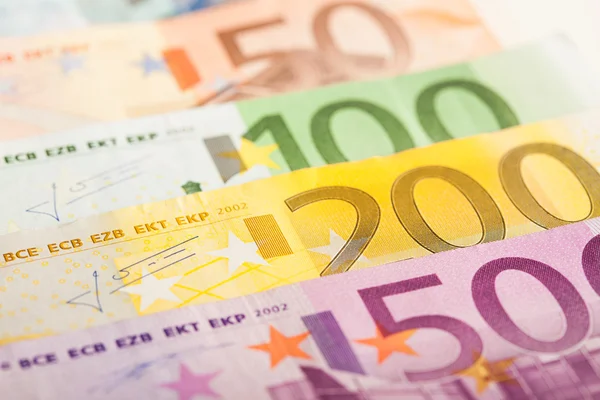 Euro bills background — Stock Photo, Image
