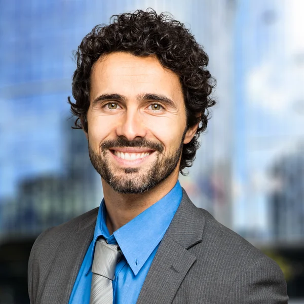 Smiling male manager — Stock Photo, Image