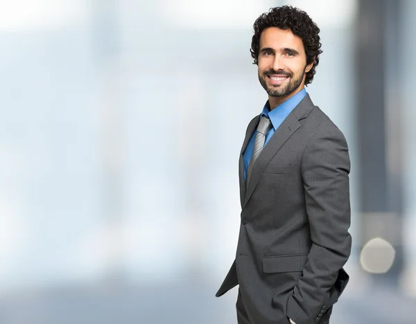 Retrato de homem de negócios sorridente — Fotografia de Stock