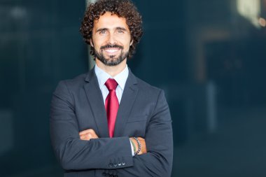 yakışıklı iş adamı