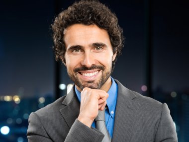 Geç gece şehir işadamı