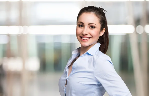 Young smiling businesswoman — Stock Photo, Image