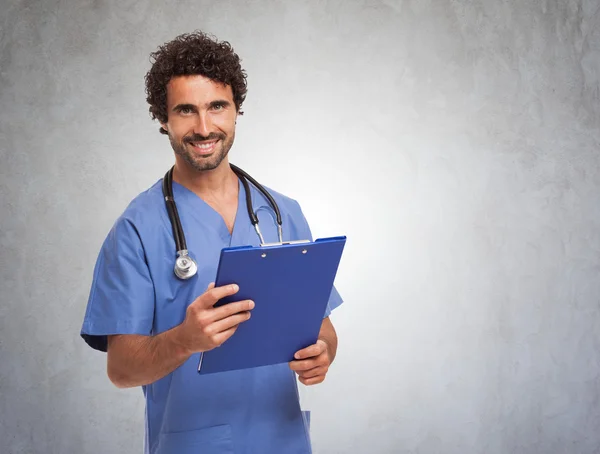 Retrato de médico sorridente — Fotografia de Stock