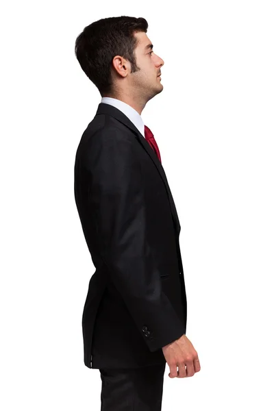 Biznesmen w czarnym garniturze — Zdjęcie stockowe