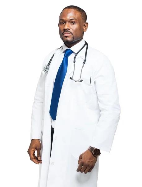 Beau médecin africain — Photo