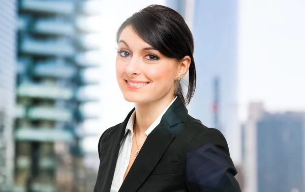 Female manager in an urban setting — Stock Photo, Image