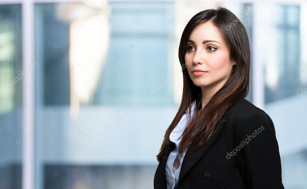 Young confident businesswoman